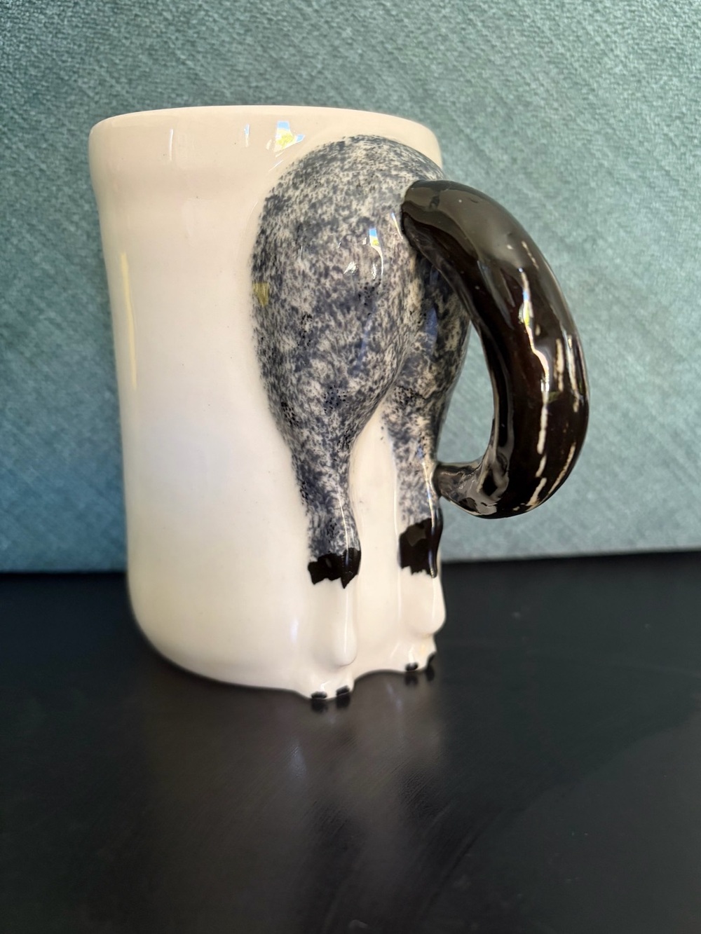 Vintage Whimsical Horse Tail Ceramic Mug By Happy Appy Valley Studio